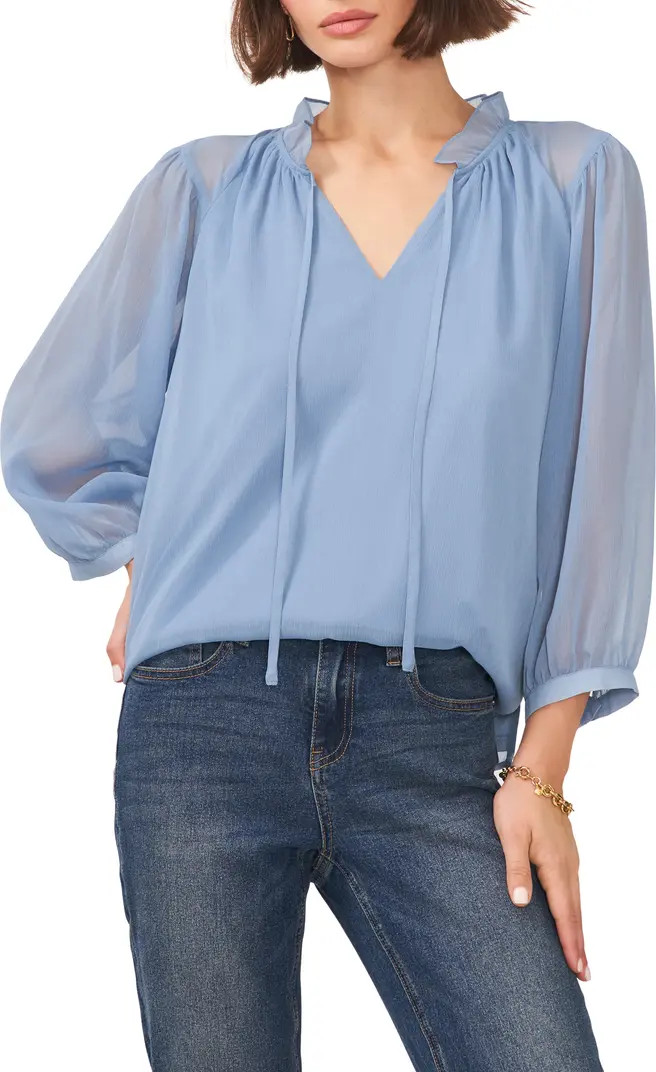 Split Neck Blouse | Nordstrom