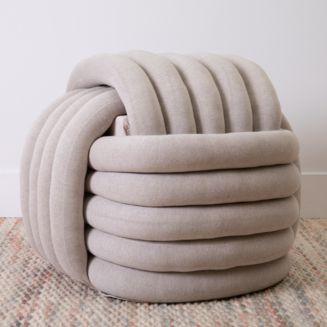 Pink Lemonade Knotted Pouf, Large  | Bloomingdale's | Bloomingdale's (US)