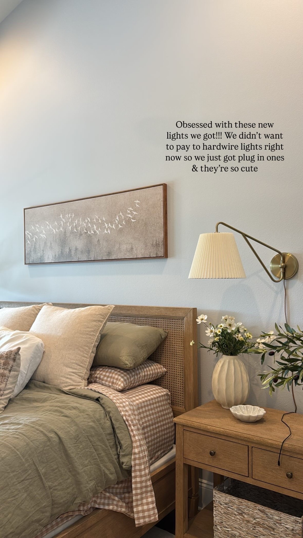 Ash’s new primary bedroom !! Makes me so happy to be in here 🥹🛏️☁️