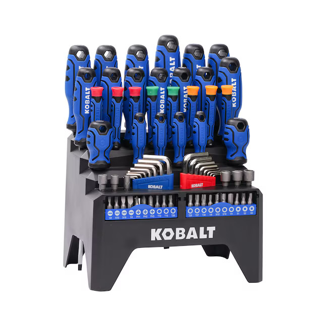 Kobalt 69 -Piece 6-in Magnetic Multi-Bit Replaced Combination Tip Screwdriver Set Lowes.com | Lowe's