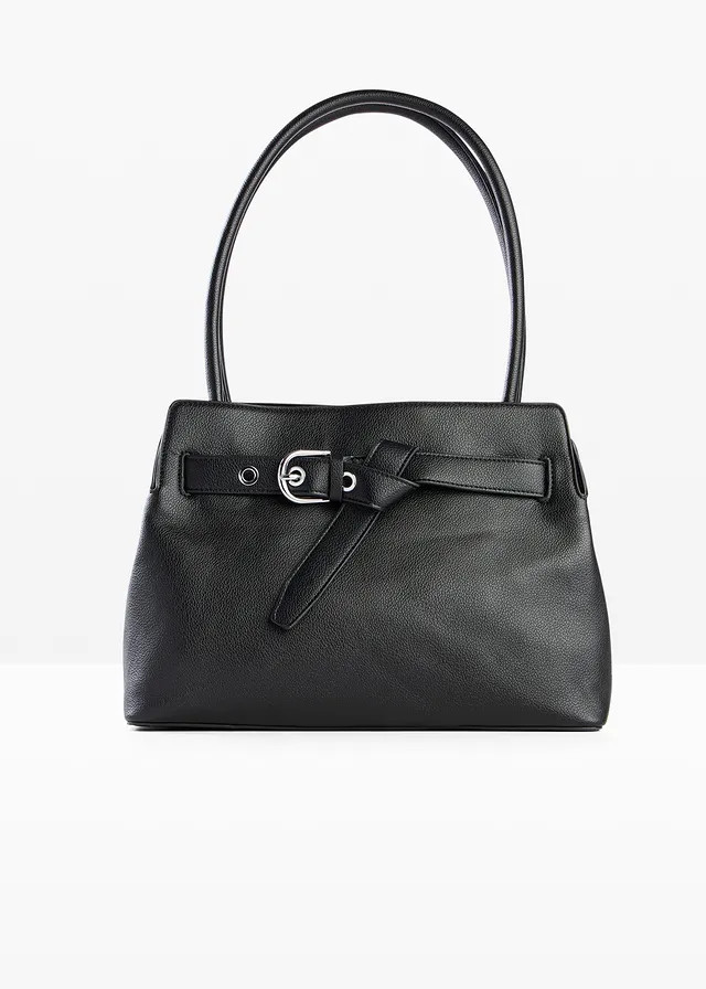 Handtas met decoratieve gesp zwart | Bonprix NL (Influencer)