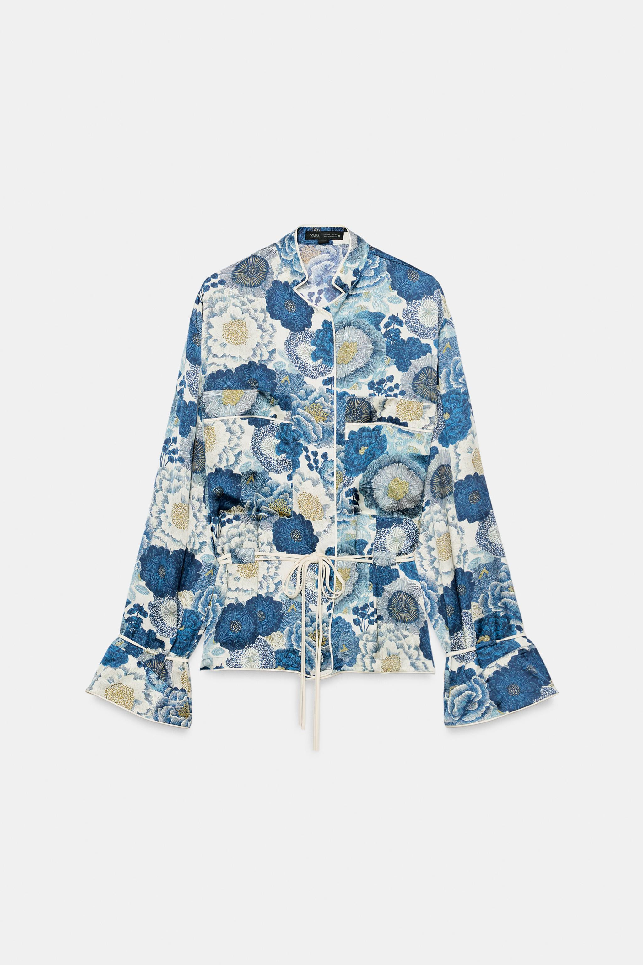 ZW COLLECTION FLORAL SHIRT | Zara US
