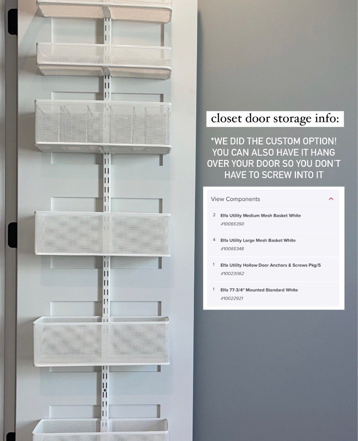 Closet door storage for nursery!

#LTKBaby #LTKKids #LTKHome