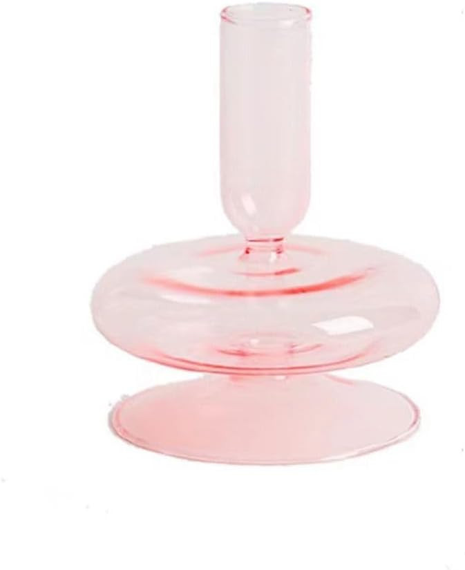 Leadigol Glass Candle Holder, Glass Taper Candle Holders, Retro Candlestick for Taper Candle Tabl... | Amazon (US)