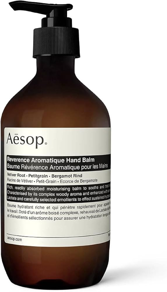 Aesop Reverence Aromatique Hand Balm | Rich, Skin-Softening Balm For Sustained Hydration with Emollient Ingredients | Paraben-Free + Cruelty-Free | 16.5 oz | Amazon (US)