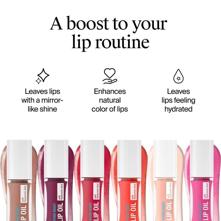Neutrogena Hydro Boost Hydrating Lip Oil, Light Pink, .2 fl. oz | Walmart (US)