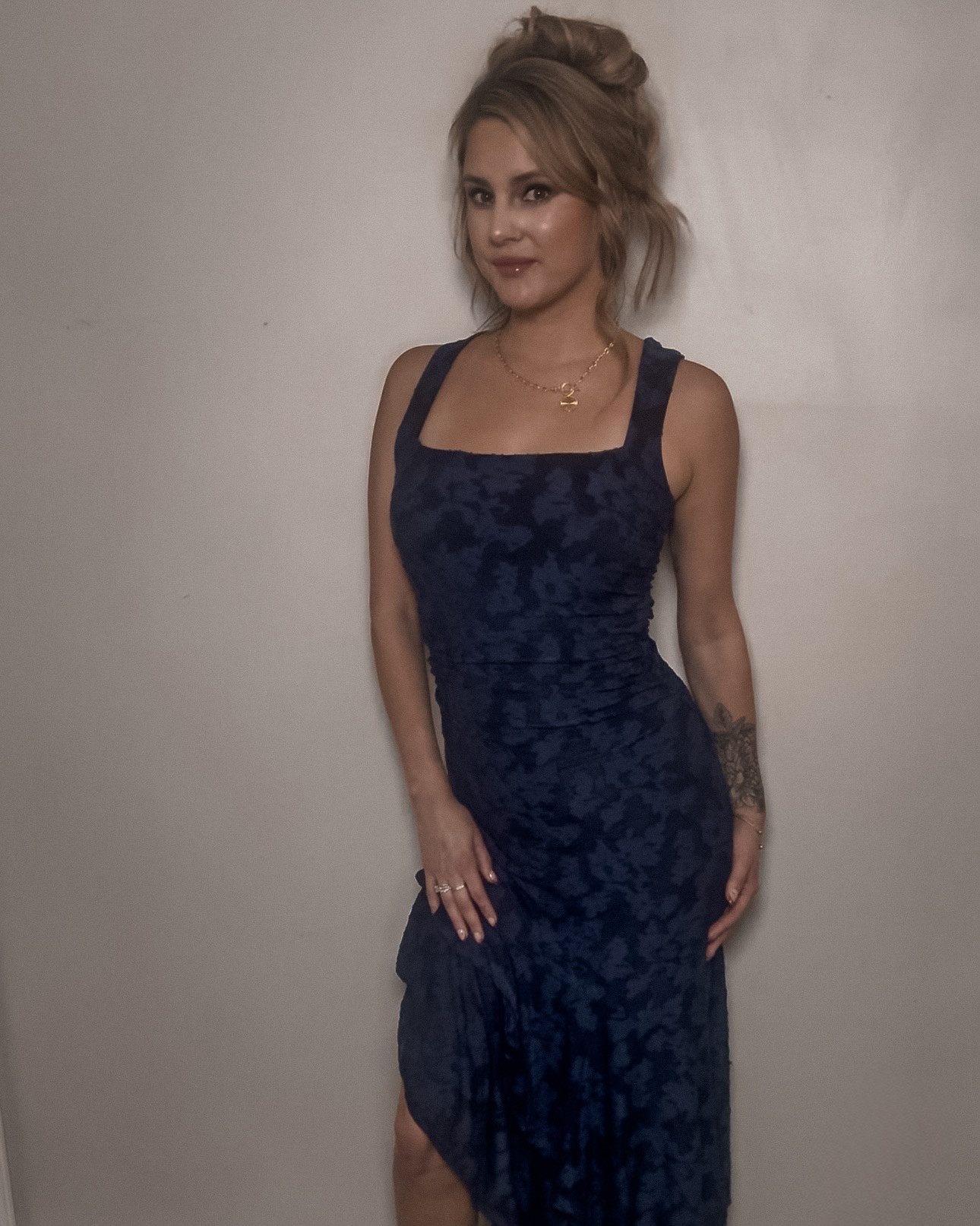 The prettiest wedding guest dress 💙 The fit, the textured floral detail + asymmetrical hem make this one SO flattering. Perfect for weddings, cocktail events or any formal occasion ✨

#LTKWedding #LTKgrwm #LTKootd