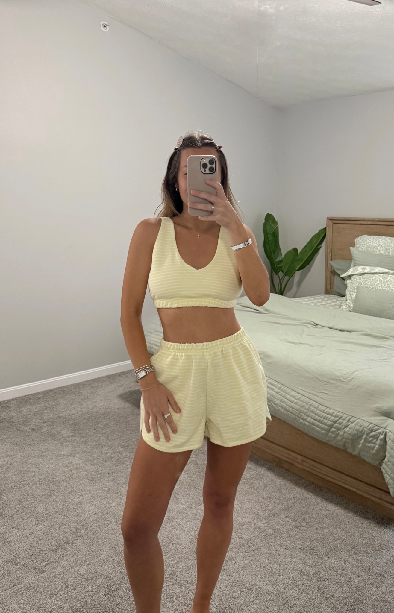 small in top medium in shorts 