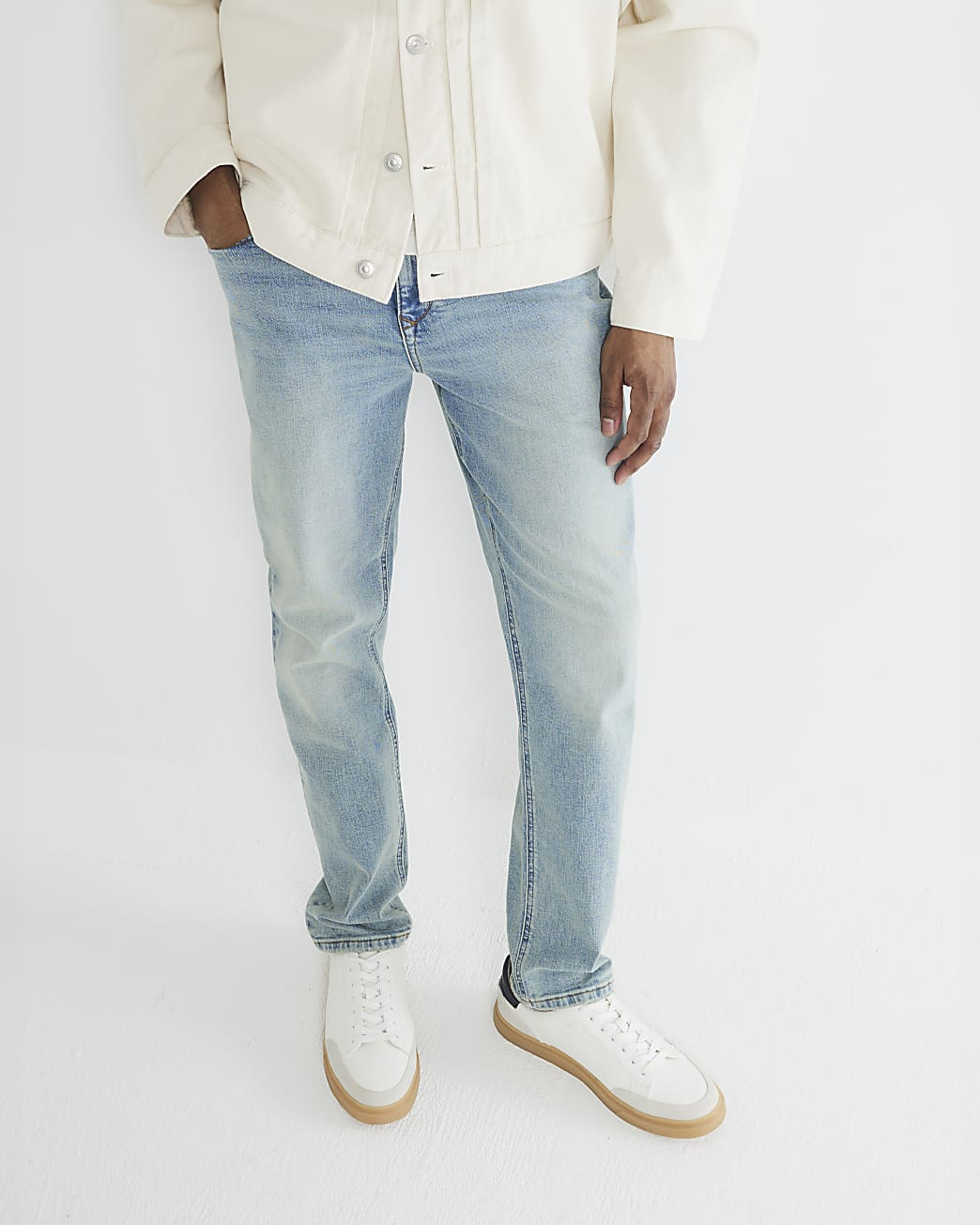 Blue Slim Fit Jeans | River Island UK & IE