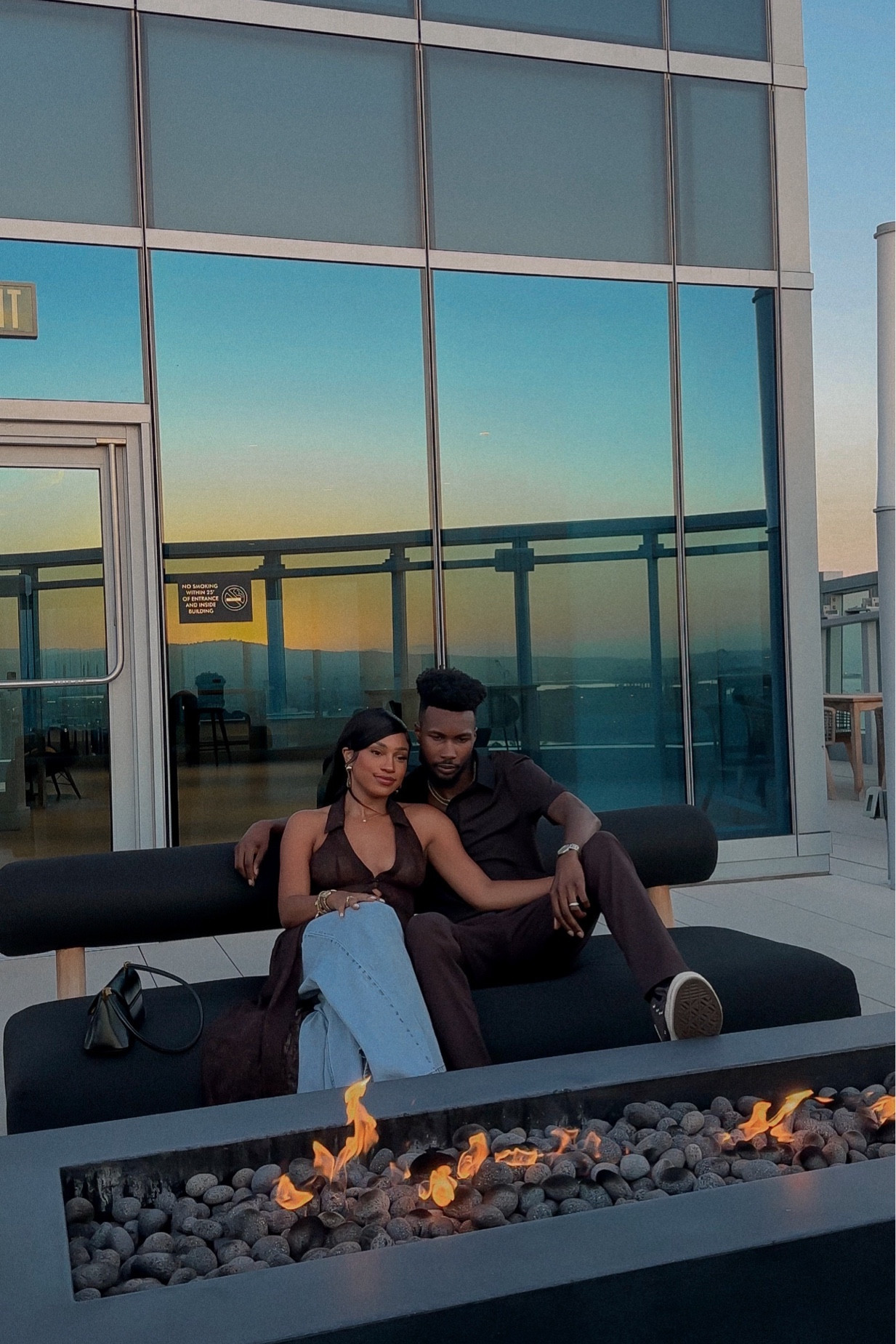 Date Night Outfit Idea | Jean Outfit Idea for Date Nights | Brown Long Top with flair Jeans for Petite Women 

#LTKstyletip #LTKfindsunder50 #LTKfindsunder100