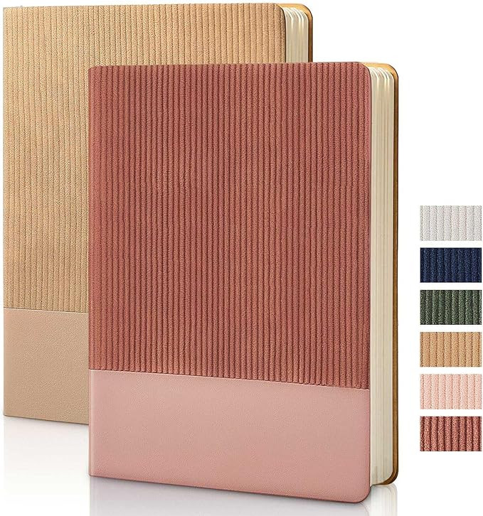 Lined Notebook Journal Notebooks for Work Hardcover Journaling 5.79"x8.27" A5 Leather Journals 21... | Amazon (US)