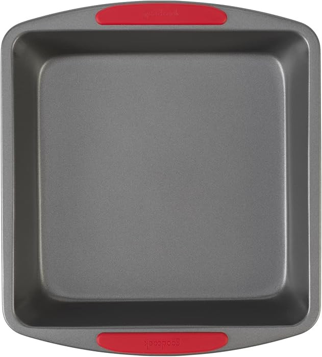GoodCook MegaGrip Baking Pan with Silicone Grip Handles Square Non-Stick Heavy-Gauge Steel Cake P... | Amazon (US)