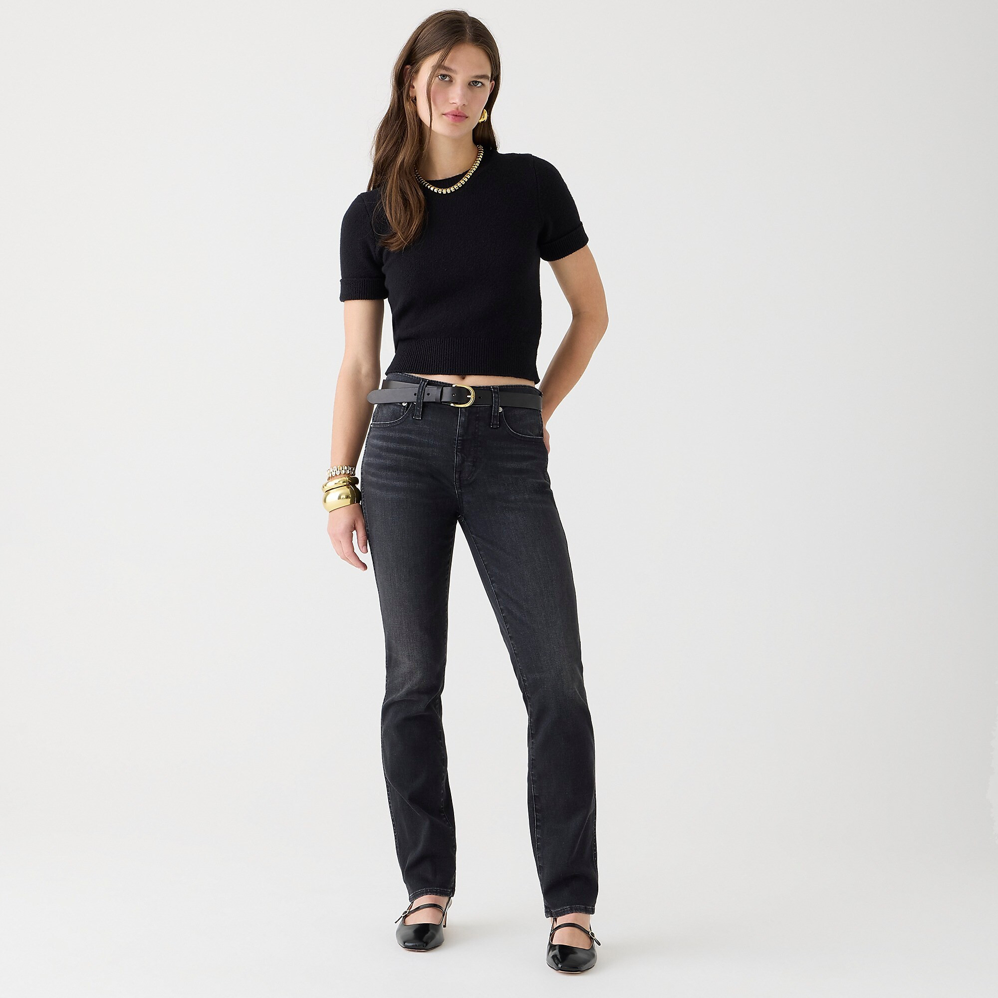 9" mid-rise vintage slim-straight jean in Charcoal wash | J. Crew US