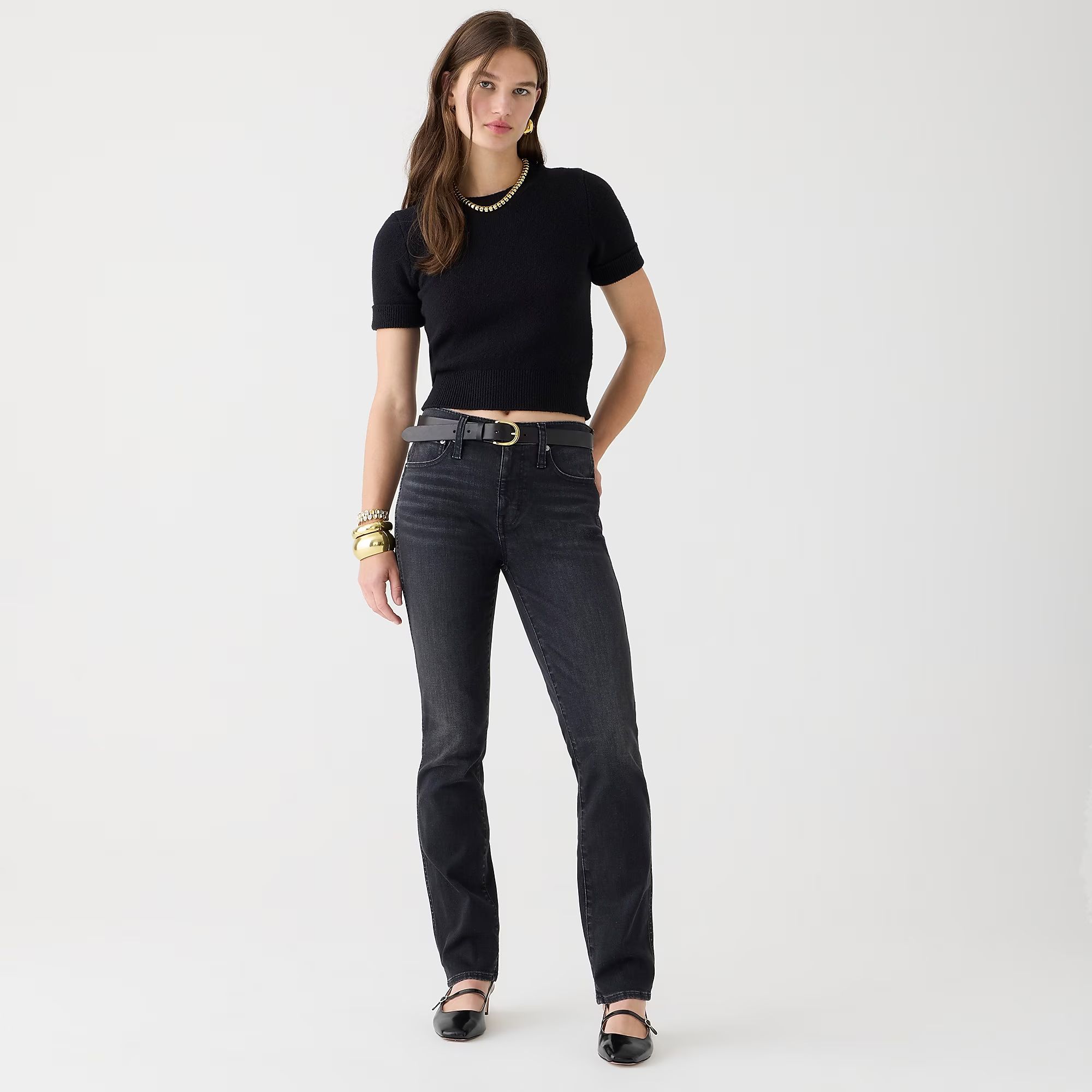 9" mid-rise vintage slim-straight jean in Charcoal wash | J.Crew US