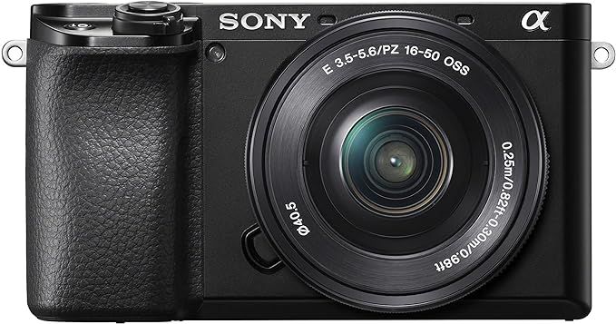 Sony Alpha A6100 Mirrorless Camera with 16-50mm Zoom Lens, Black (ILCE6100L/B) | Amazon (US)
