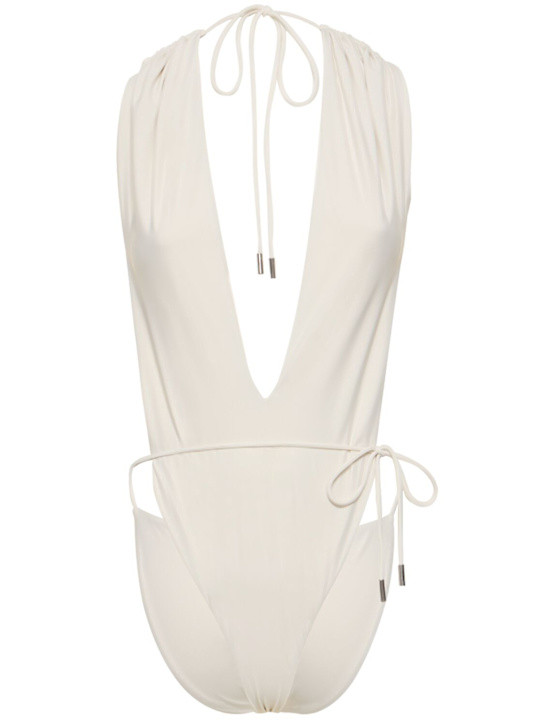 Nylon blend one piece swimsuit | Luisaviaroma