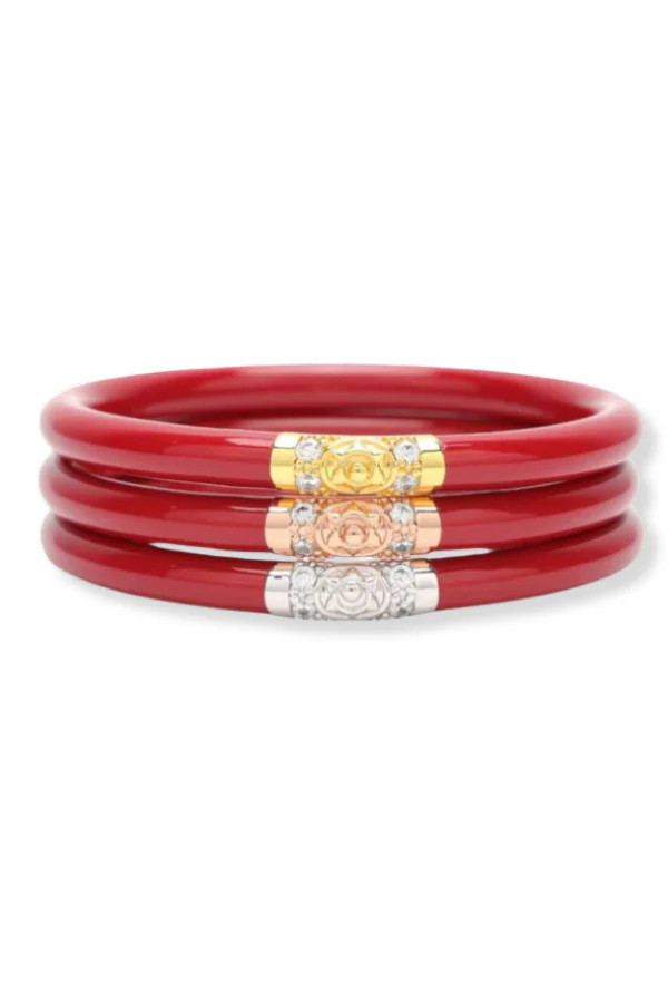 BudhaGirl Red Bangle Bracelets Set of 3 | The Willow Tree