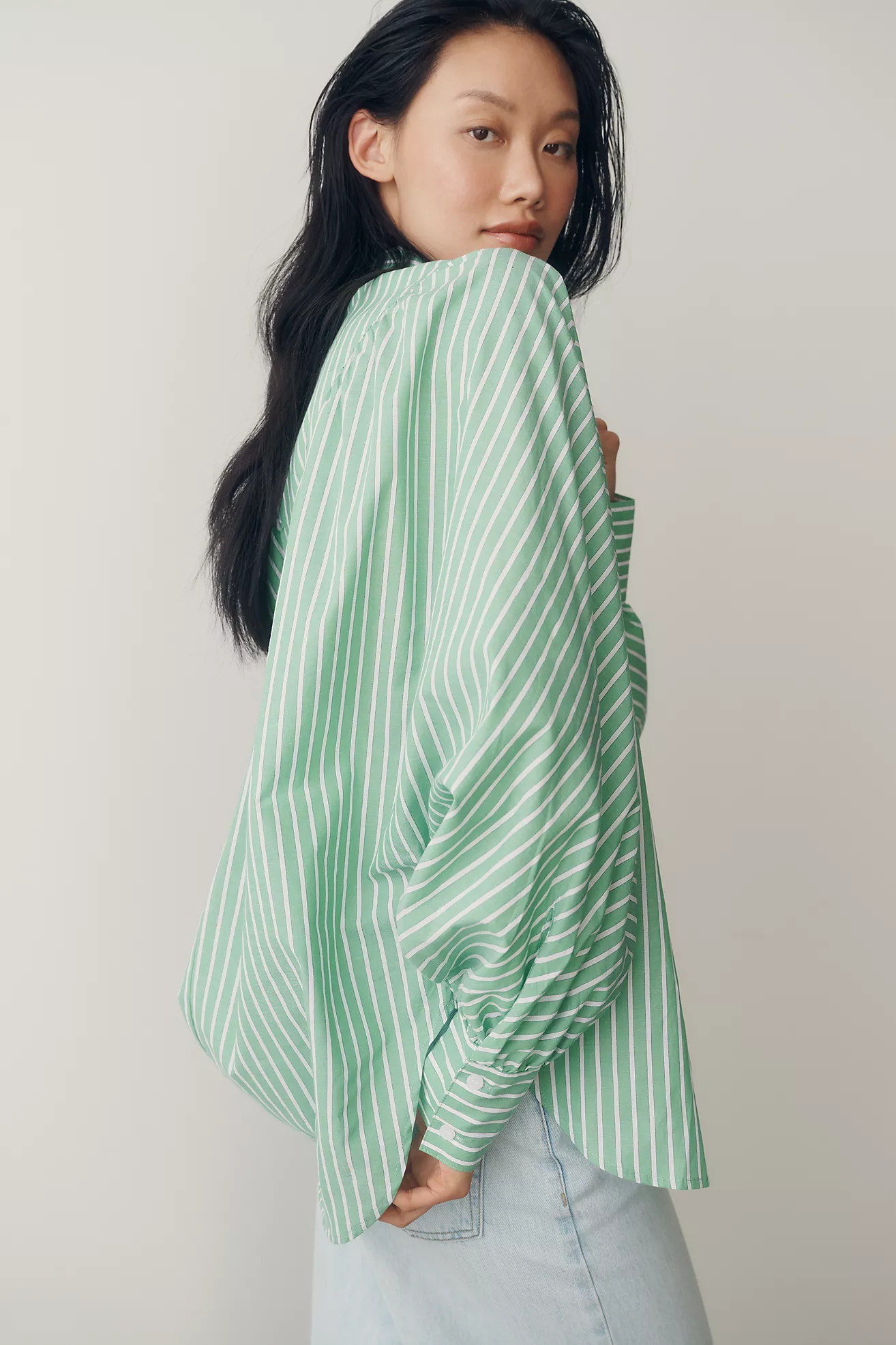 Sunday in Brooklyn Cotton Batwing Buttondown Shirt | Anthropologie (US)