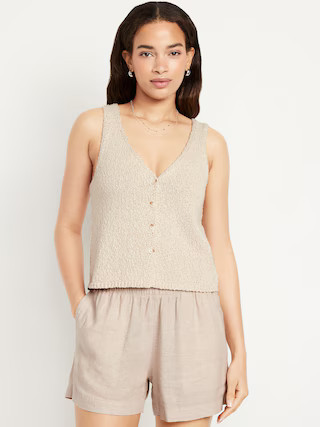 Button-Front Sweater Vest | Old Navy (US)