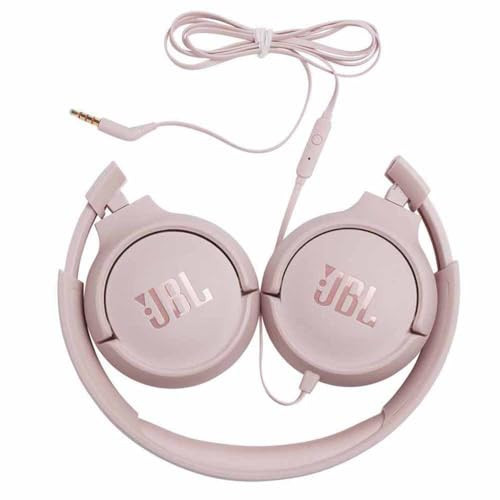 JBL Tune 500 On-Ear Kopfhörer mit Kabel - Pink – Ohrhörer mit 1-Tasten-Fernbedienung, integriertem Mikrofon und Sprachassistent – Telefonieren und Musik hören unterwegs | Amazon (DE)