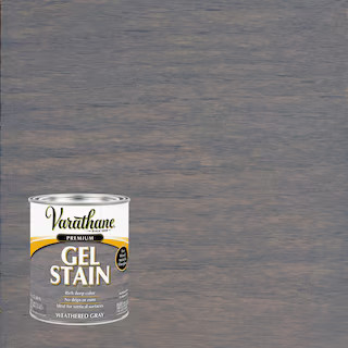 1 qt. Weathered Gray Semi-Transparent Interior Wood Gel Stain | The Home Depot