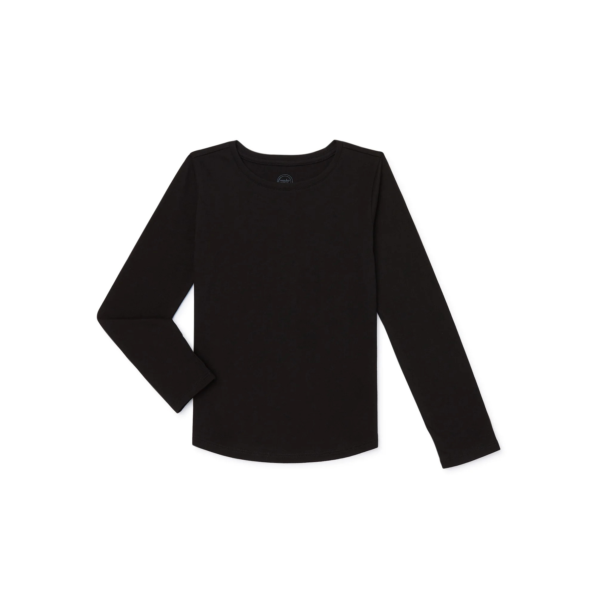 Wonder Nation Girls Kid Tough T-Shirt with Long Sleeves, Sizes 4-18 | Walmart (US)