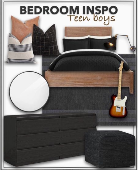 Boys bedroom decor, teen boys room decor ideas, guitar instrument  in boys bedroom, teen sports bedroom, masculine boys room mood board, boys bedroom design

#LTKmens #LTKsalealert #LTKstyletip