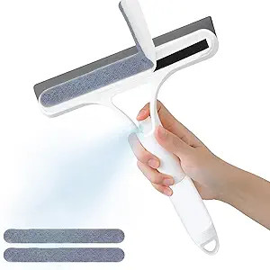 Pro 3 in 1 Window Cleaning Scraper with 2 Replaceable Cleaning Cotton Strips, 3 in 1 Spray Squeeg... | Amazon (US)
