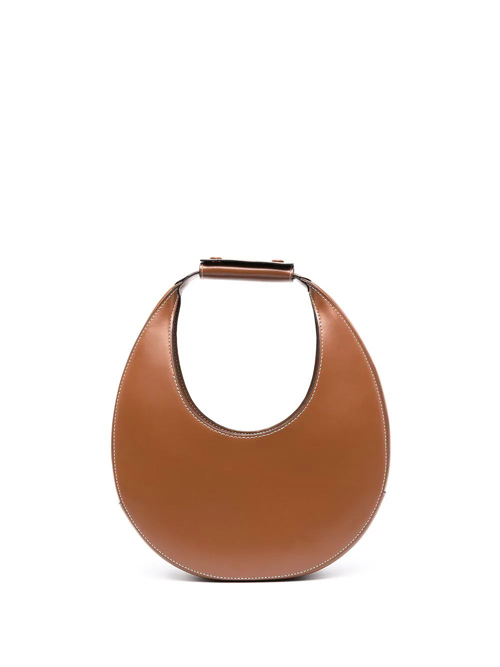 STAUD Moon Leather Shoulder Bag - Farfetch | Farfetch Global