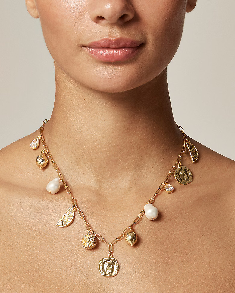 Nautical lemon charm necklace | J. Crew US