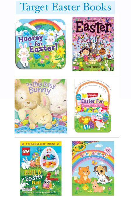 Target Easter Books
Kids Easter ideas 
Target Kids
Easter Books 
Easter activities 
Target finds