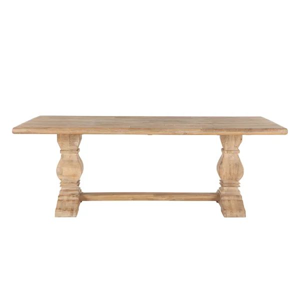 Katharine Mango Solid Wood Trestle Dining Table | Wayfair North America