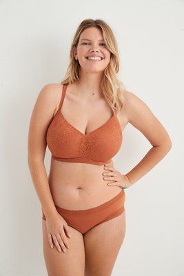Aerie Real Sunnie Wireless Push Up Blossom Lace Bra | American Eagle Outfitters (US & CA)