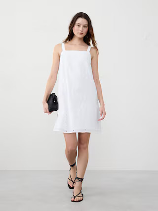 Eyelet Mini Dress | Banana Republic Factory