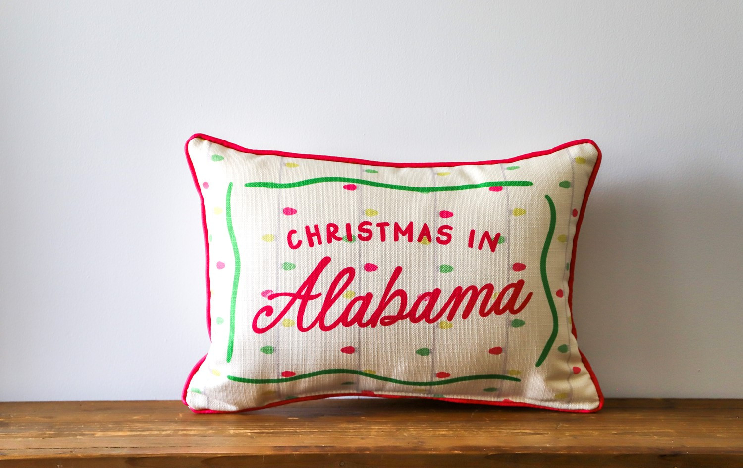 String Lights Bright Tones Pillow | Little Birdie | Little Birdie