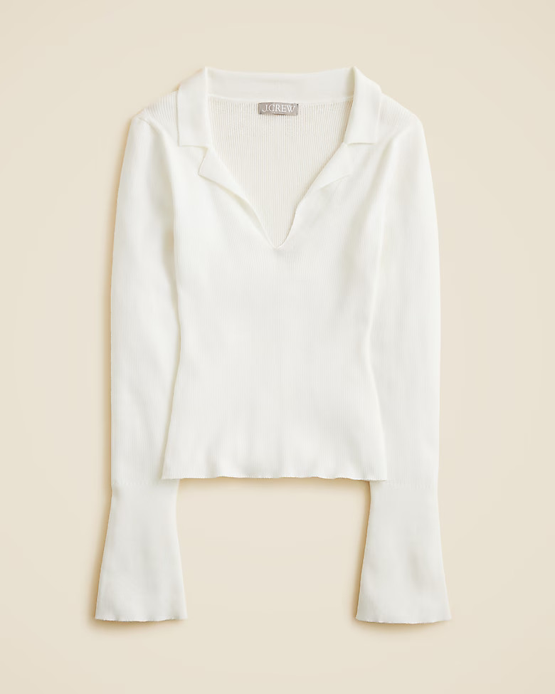 Fitted pullover sweater in TENCEL™ lyocell blend | J. Crew US