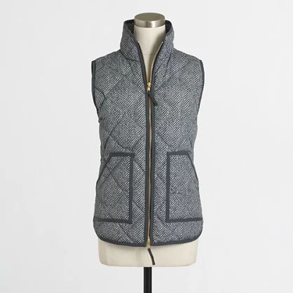 Factory novelty quilted puffer vest | J.Crew Factory