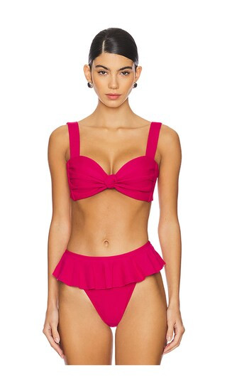 Hayden Bikini Top in Raspberry | Revolve Clothing (Global)