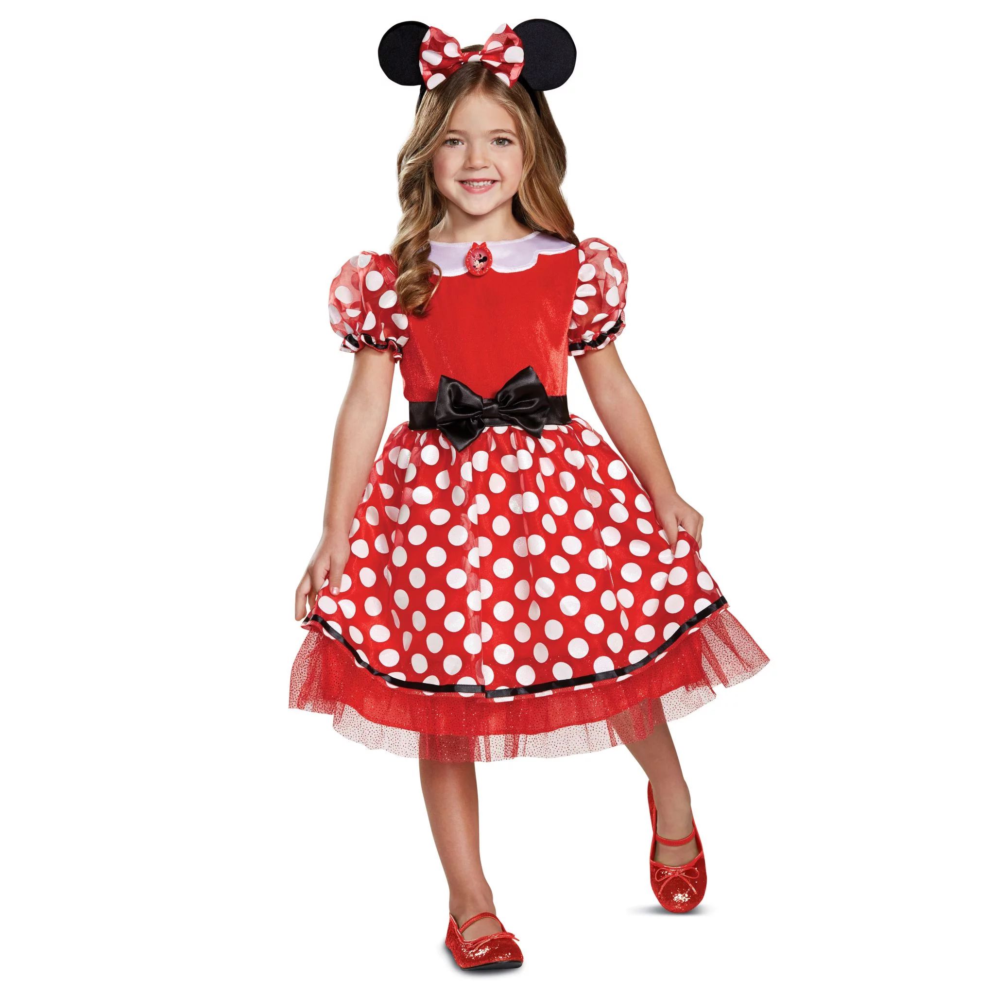 Girls Size Small (4-6x) Minnie Mouse Red Classic Halloween Child Costume Disney Minnie Mouse, Dis... | Walmart (US)