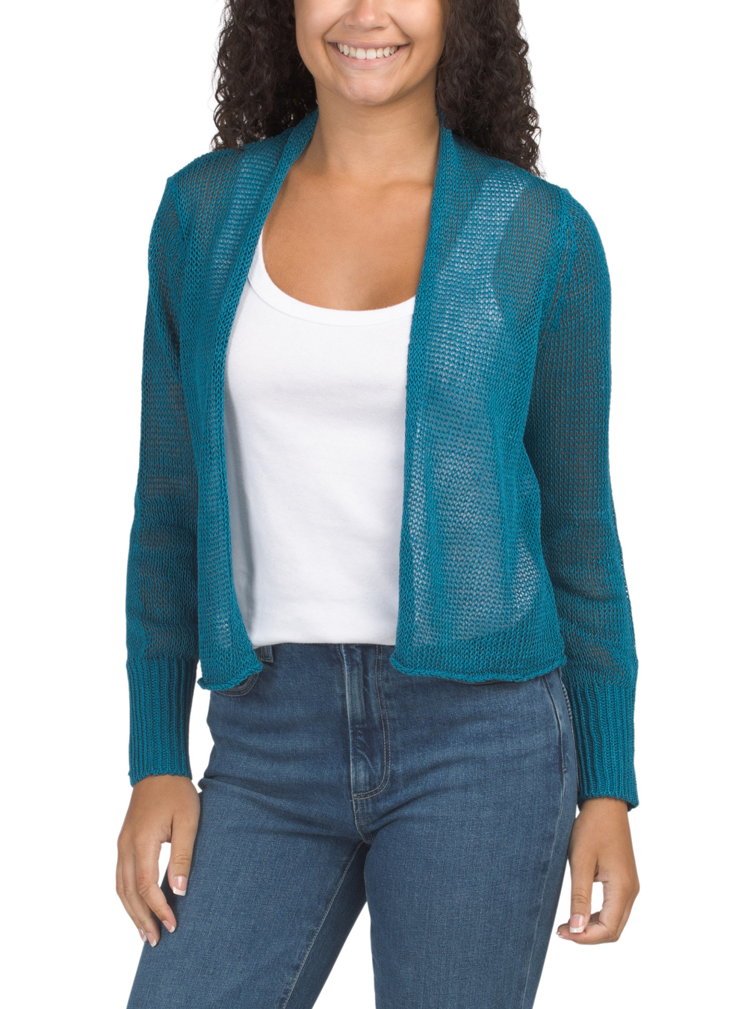 Petite Organic Linen Blend Long Sleeve Cardigan | Women | Marshalls | Marshalls