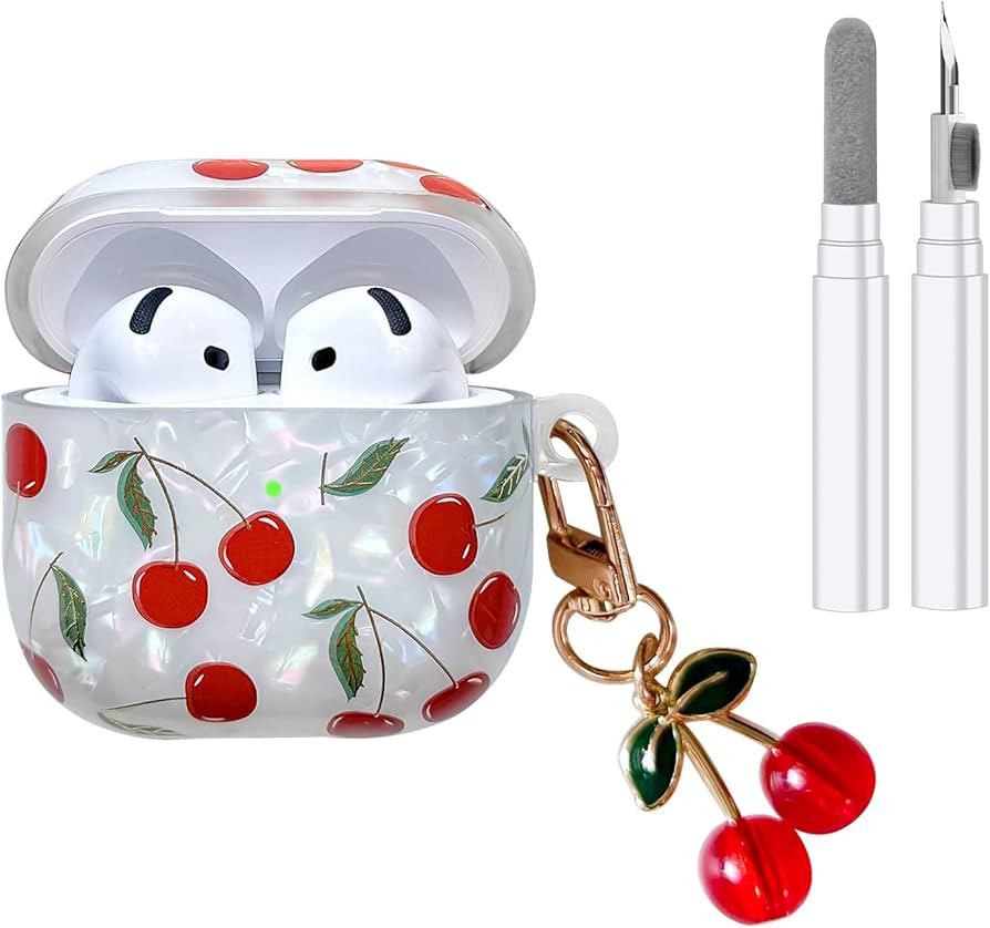 Compatible with AirPods 4 Case, Cute Pretty Aesthetic AirPod 4 Case Cover with Keychain, Soft TPU... | Amazon (US)