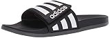 adidas mens Adilette Comfort Adjustable Slide, Black/White/Grey, 15 US | Amazon (US)