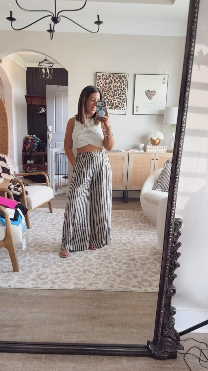 Some of my favorite pants just got an upgrade. These wide linen pants are gorgeous, I am absolutely adding them to my linen pants rotation. They come in a handful of prints, but this my favorite one they have. I love that these work for the office, and they can also be dressed down. The length is so good on my 5’ frame. 
Summer office wear, linen trouser pants

#LTKSeasonal #LTKMidsize #LTKPetite