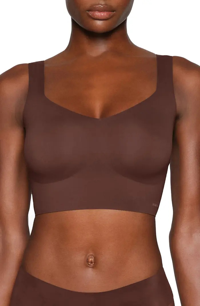 SKIMS Naked Wireless Plunge Longline Bra | Nordstrom | Nordstrom
