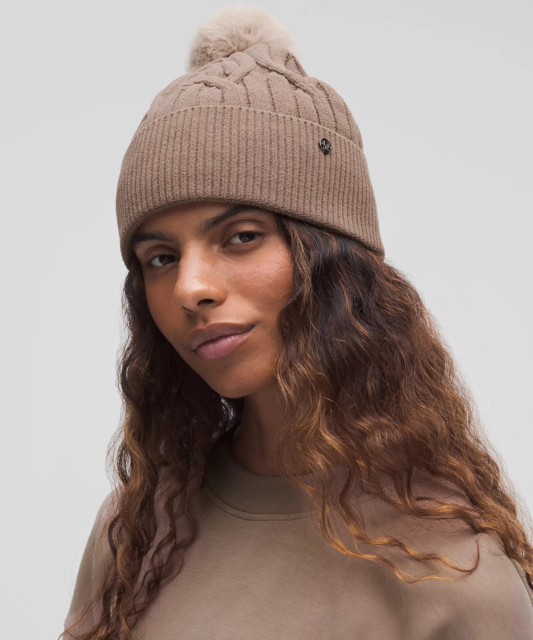 Women's Cable-Knit Pom-Pom Beanie | Women's Hats | lululemon | Lululemon (US)
