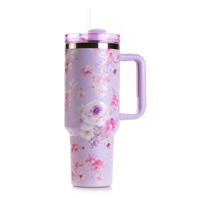 Hi Peach Layne 40oz Purple Beauty Insulated Tumbler with Nail File | Walmart (US)