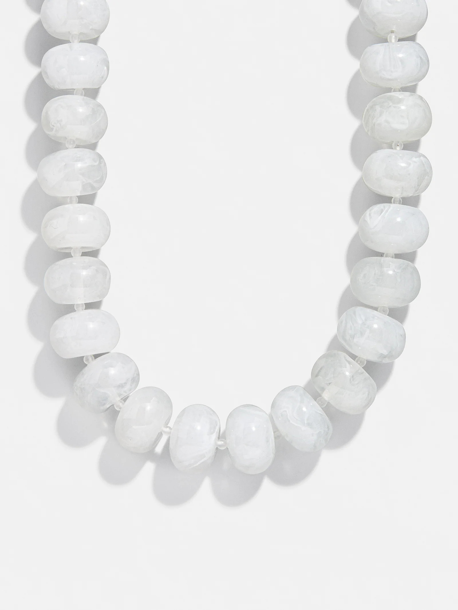 Joan Semi-Precious Necklace - White | BaubleBar