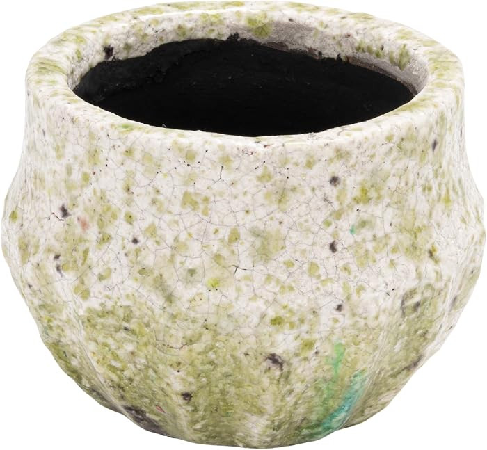 Creative Co-Op Terra-Cotta Planter with Crackle Glaze and Terrazzo Finish, Multicolor | Amazon (US)