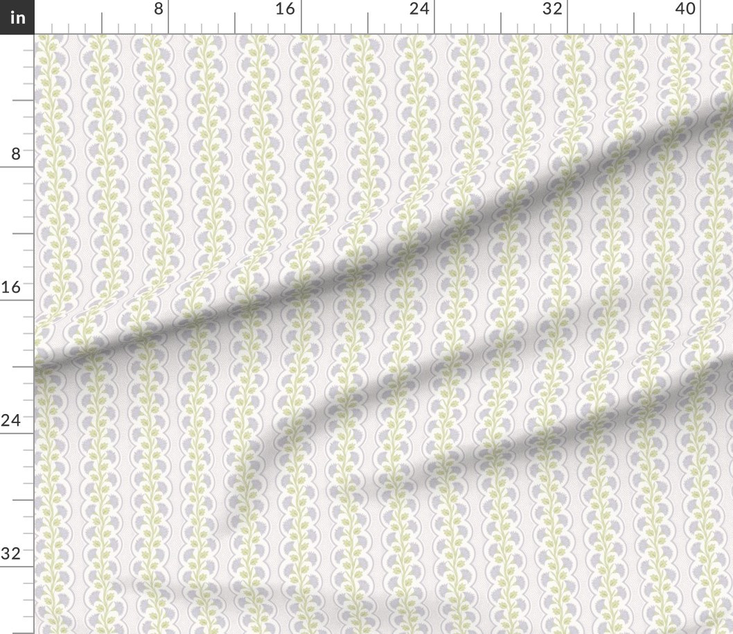 Constance Stripe Gray Violet Fabric | Spoonflower | Spoonflower