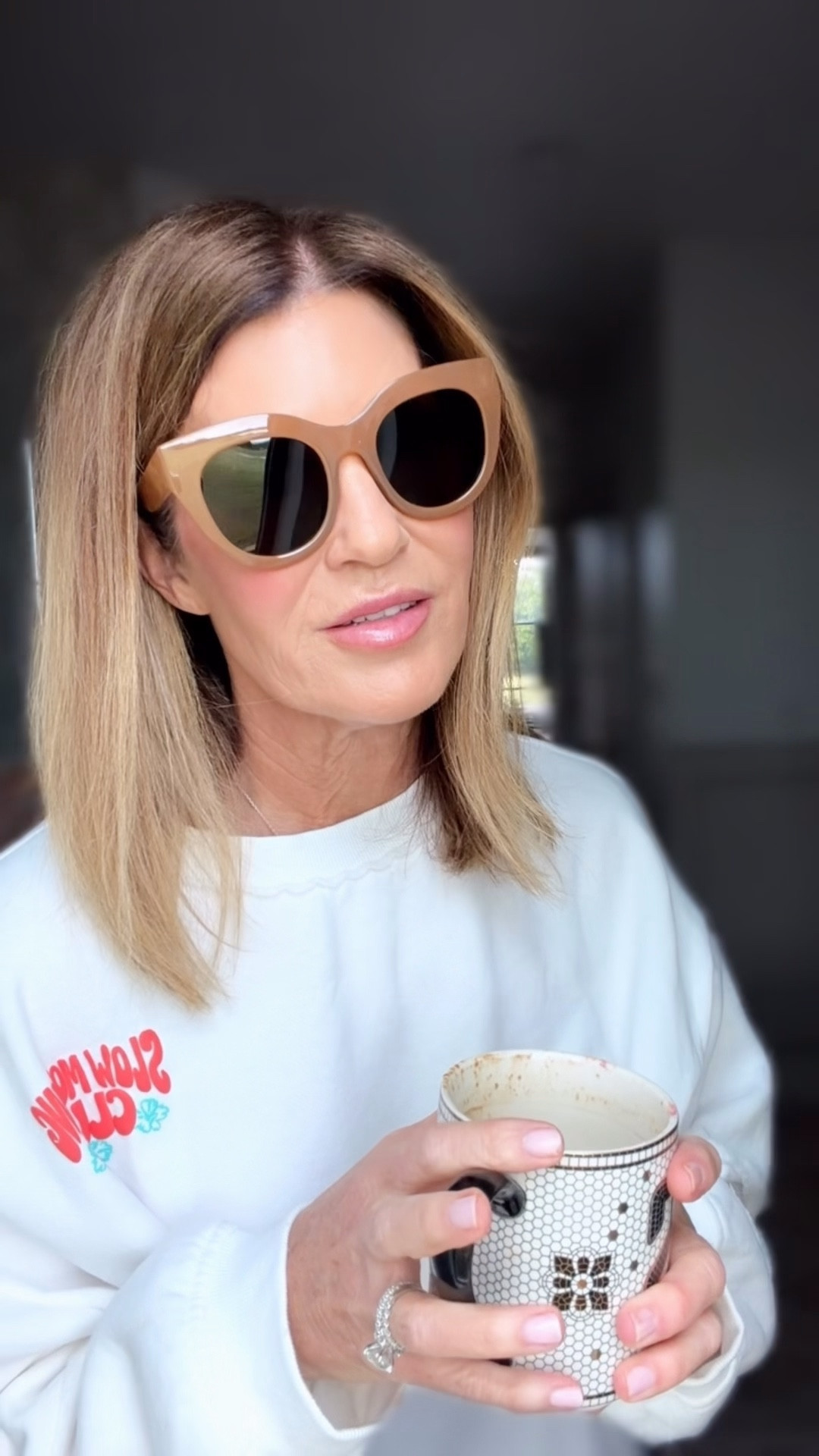  Oh sunglasses and slow morning sweatshirt 

#LTKOver40